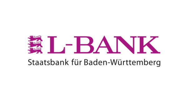 Das Logo der L-Bank, Staatsbank für Baden-Württemberg.