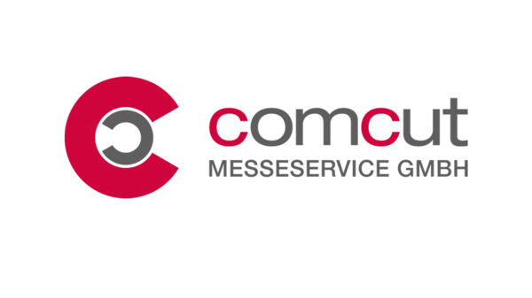 Das Logo der comcut Messeservice GmbH.