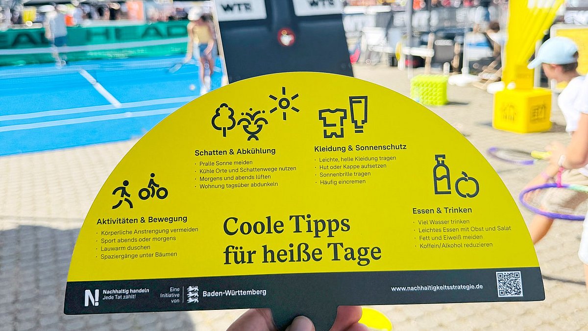 Hitzefächer der Nachhaltigkeitsstrategie Baden-Württemberg
