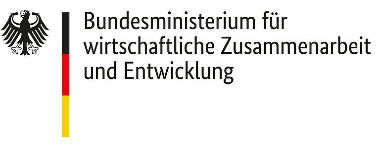 Mit den Logos von Engagement Global und des Bundesministeriums für wirtschaftliche Zusammenarbeit und Entwicklung wird die Förderung und Mittelbereitstellung für dieses Projekt aufgezeigt.