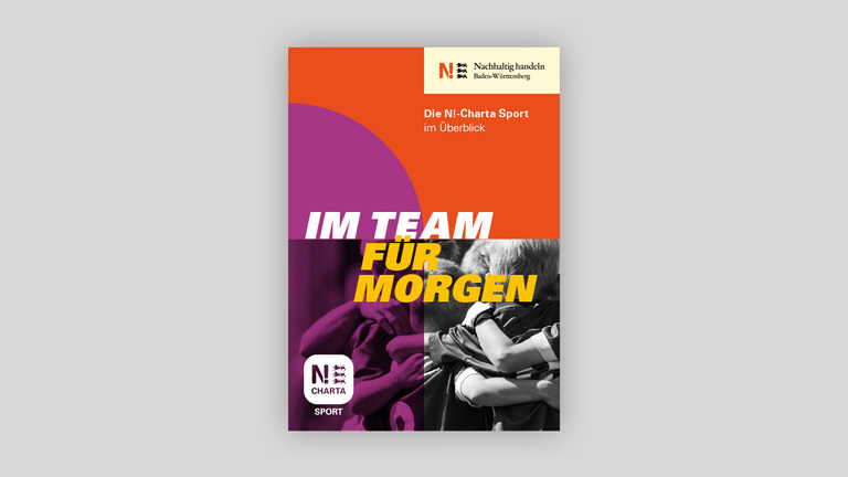 Flyer mit der Aufschrift "Im Team für morgen".