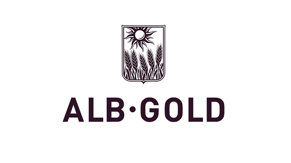 Das Logo von ALB-Gold-Teigwaren.