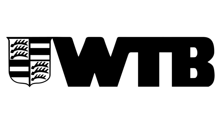 Logo des WTB: Württembergischer Tennisbund mit Wappen links vom WTB.