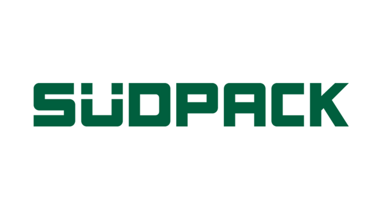 Logo zeigt "Südpack" in grüner Schrift 