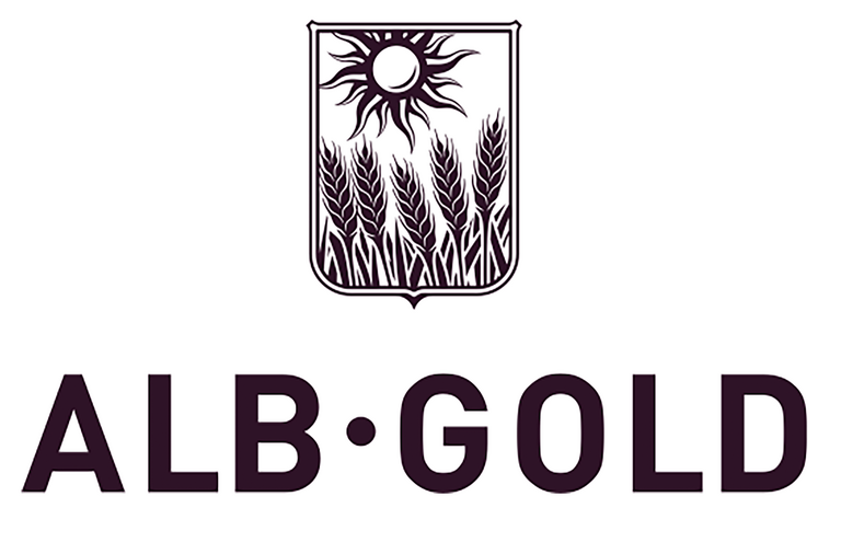 Das Logo von ALB-Gold-Teigwaren.