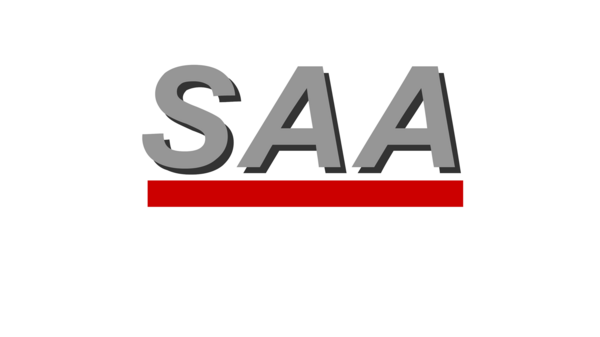 Das Logo der SAA Sonderabfallagentur Baden-Württemberg GmbH.