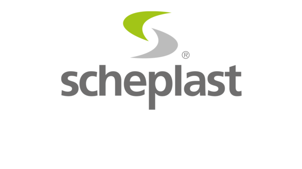 Das Logo der Scheplast GmbH.