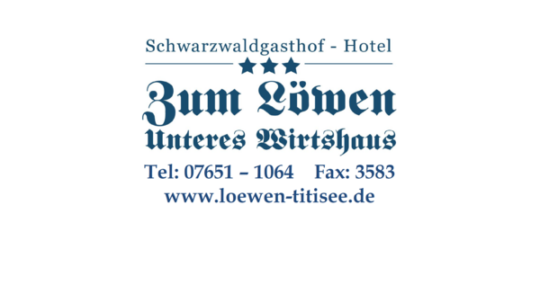 Das Logo des Schwarzwaldgasthofs Hotel Zum Löwen am Titisee.