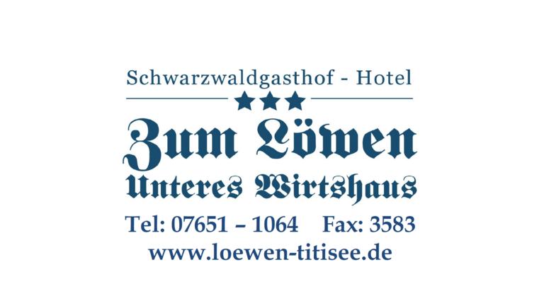 Das Logo des Schwarzwaldgasthofs Hotel Zum Löwen am Titisee.