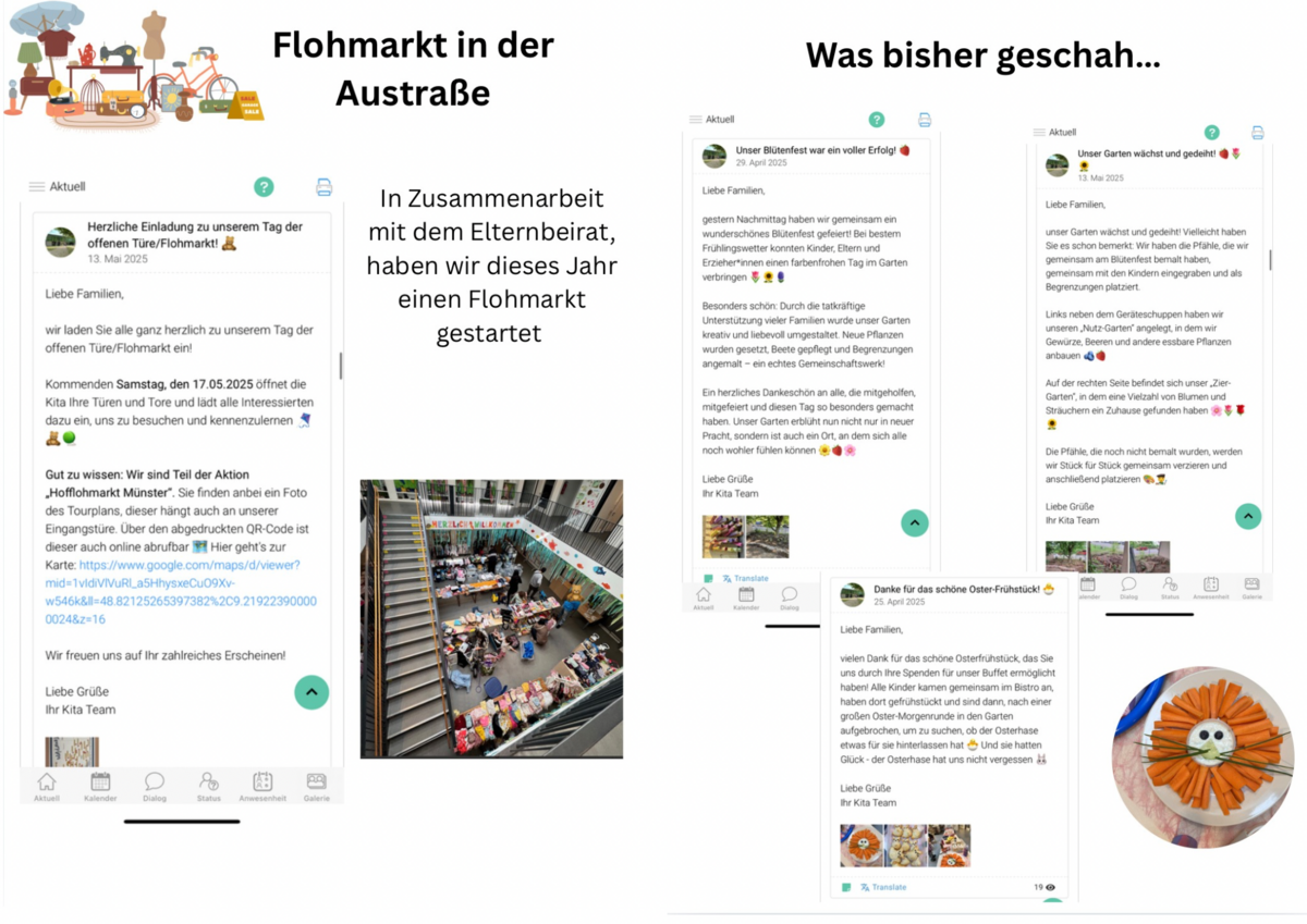 Informationen zum Flohmarkt in der Kita Austrasse.