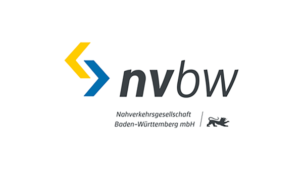 Logo der NVBW - Nahverkehrsgesellschaft Baden-Württemberg mbH