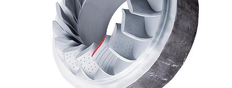 Schmiedeteil mit gedrückten Flügeln