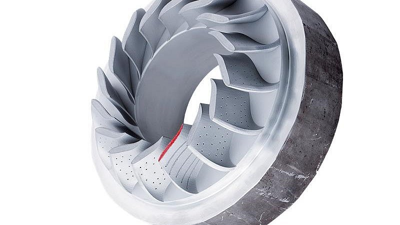 Schmiedeteil mit gedrückten Flügeln