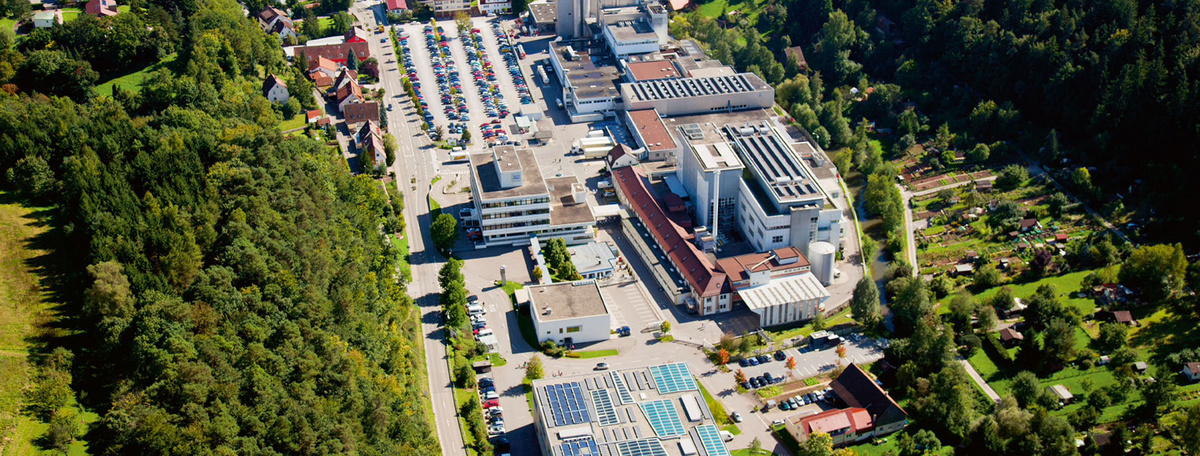Eine Luftaufnahme der Produktionsstätte der Alfred Ritter GmbH.