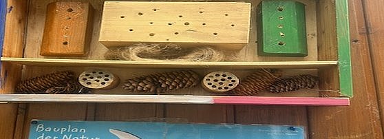 Das fertige Insektenhotel.
