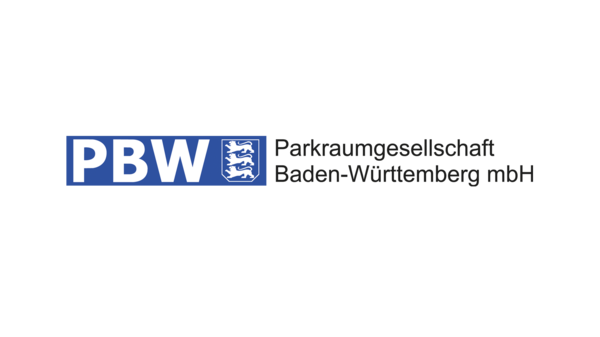 Das Logo der PBW Parkraumgesellschaft Baden-Württemberg mbH.