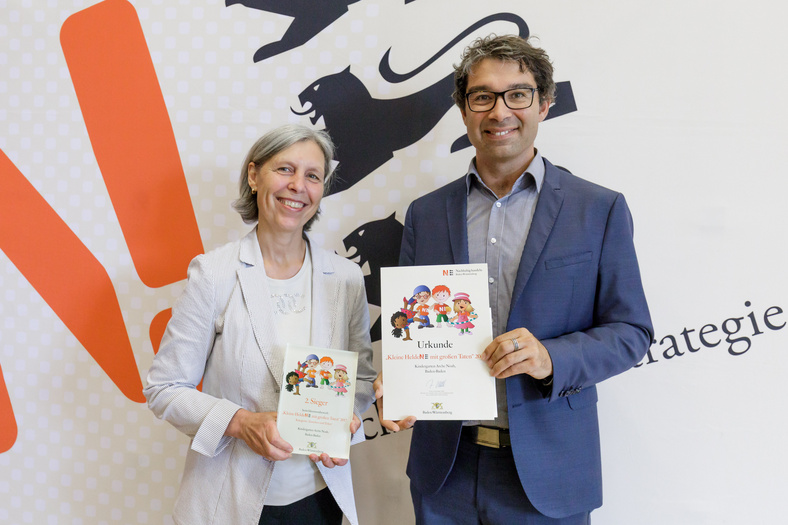 Kleine HeldeN! 2017 Foto des zweitplatzierten Kindergarten Arche Noah aus Baden-Baden in der Kategorie Tauschen und Teilen