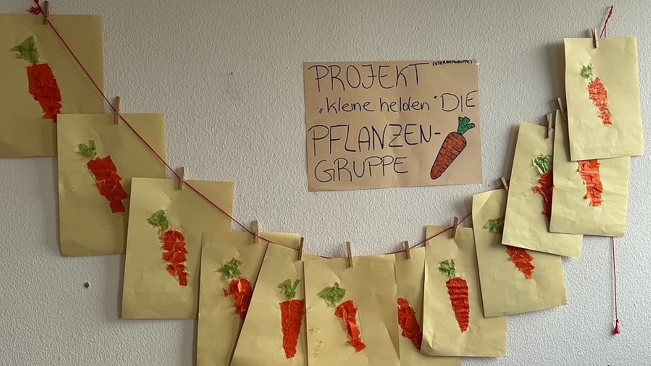 Wir gestalten Karotten.