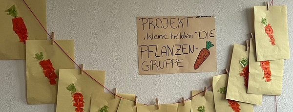 Wir gestalten Karotten.