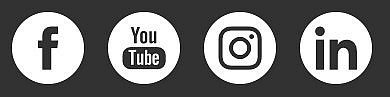 Ein Sreenshot zeigt die Navigationselemente im Footer mit denen man zu den Social Media-Kanälen der Nachhaltigkeitsstrategie gelangen kann.