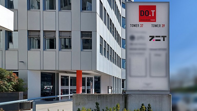 Außenaufnahme des Unternehmenssitzes der zet:project. GmbH