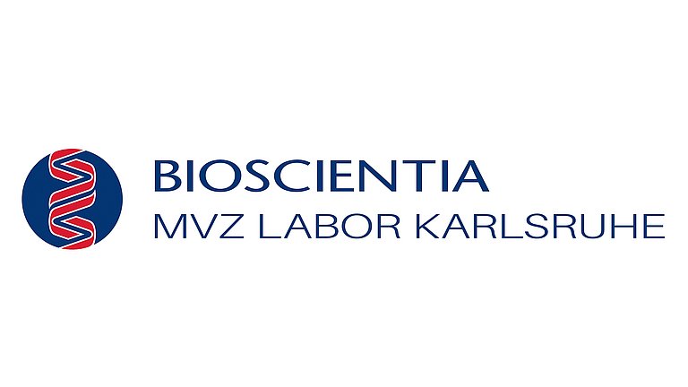 Logo der Bioscientia MVZ Labor Karlsruhe GmbH.