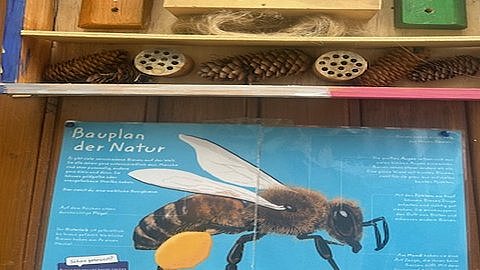 Das fertige Insektenhotel.