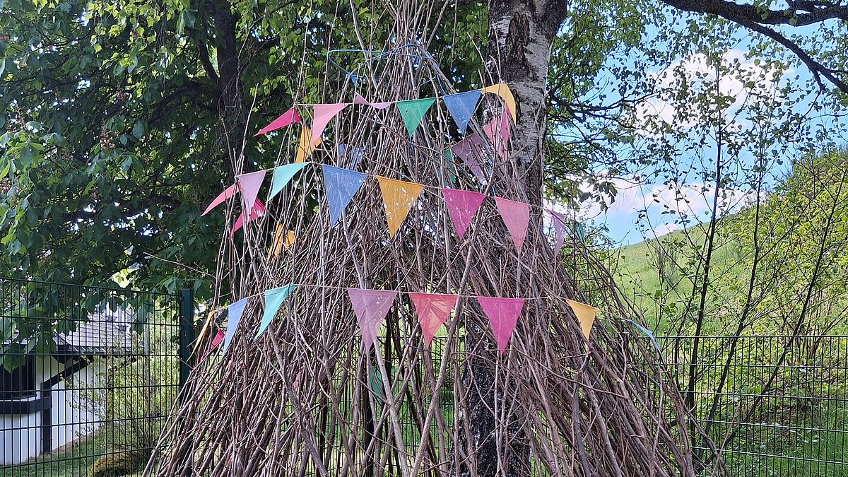 Das fertige Tipi. 