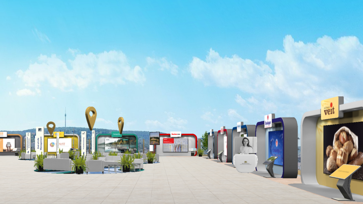 Screenshot der digitalen Messe