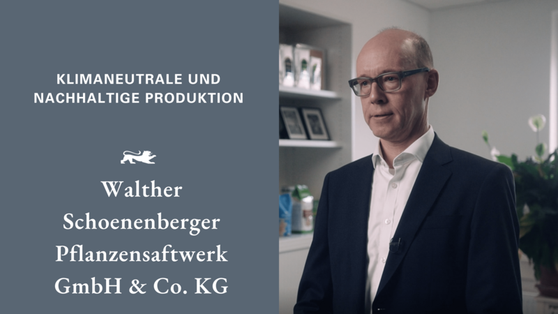 Ein Podcast mit dem Unternehmen Walther Schoenenberger zu ihren Maßnahmen zu einer klimaneutralen und nachhaltigen Produktion.