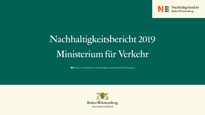 Nachhaltigkeitsbericht 2019 des Ministeriums für Verkehr.