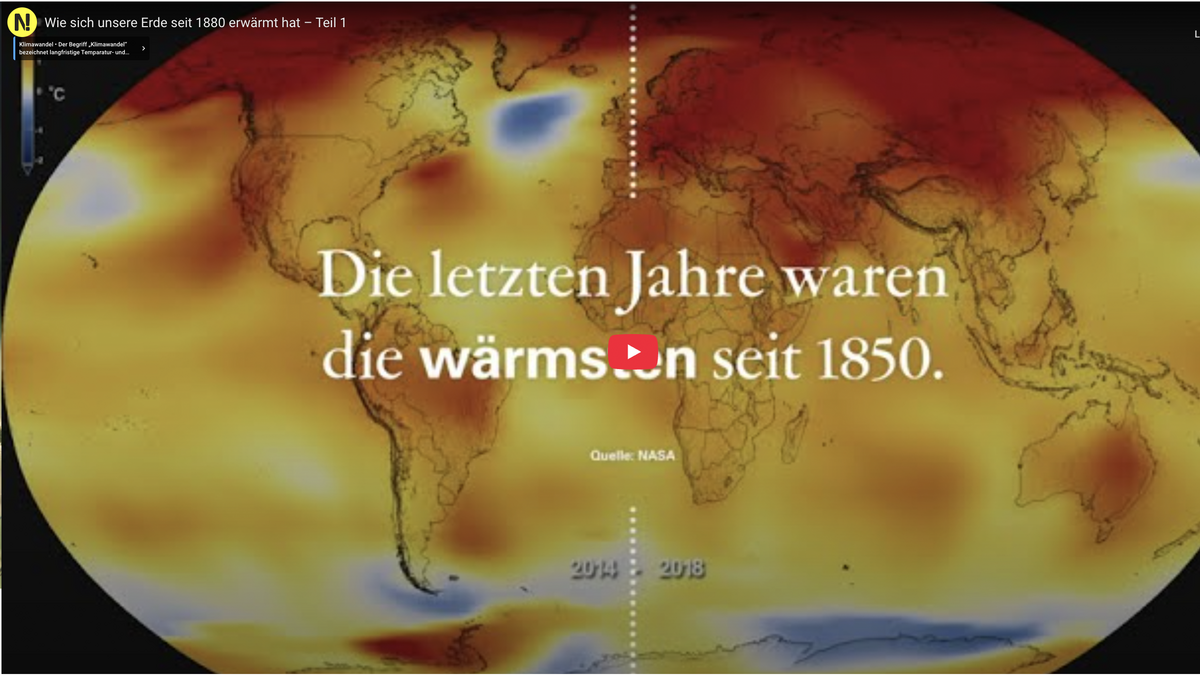 Thumbnail für Video Erderwärmung.