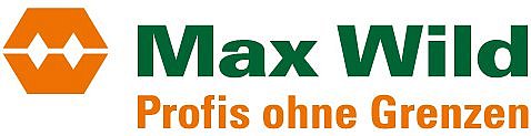 Logo der Max Wild GmbH mit dem Textzusatz Profis ohne Grenzen.
