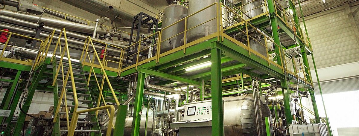 Das Bild zeigt die Carboliq Anlage von Südpack