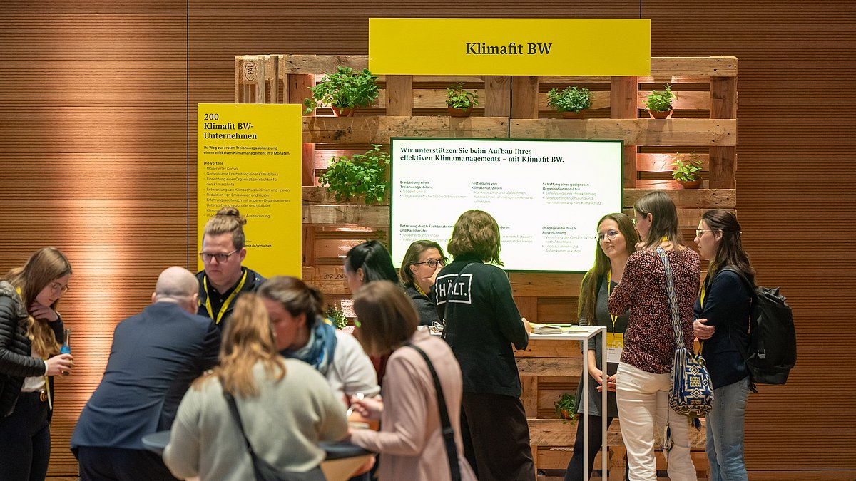 Klimafit BW Infostand beim Kongress