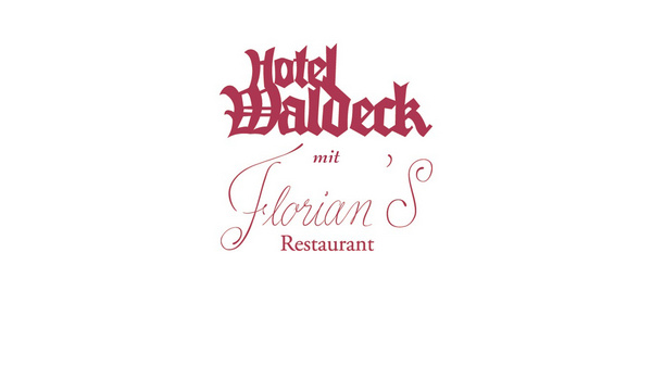 Das Logo des Hotels Waldeck mit Florians Restaurant in Feldberg-Altglashütten.