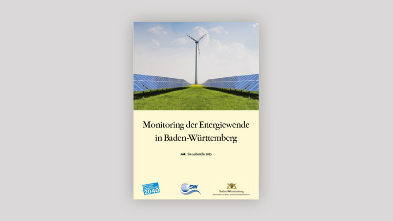Titelseite der Broschüre "Monitoring der Energiewende in Baden-Württemberg"