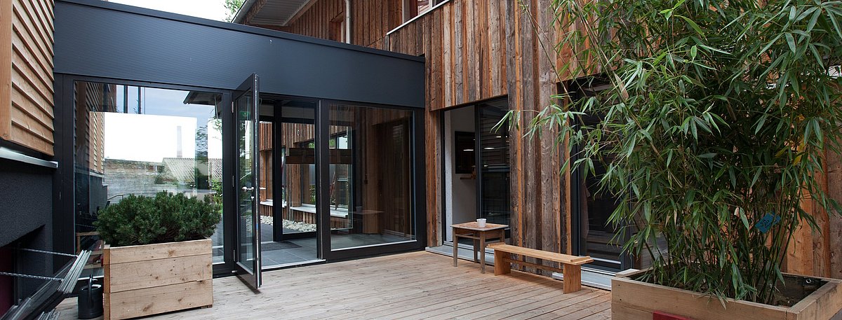 Eingang des Sonett Gebäudes