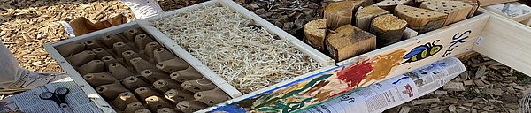 Das fertige Insektenhotel.