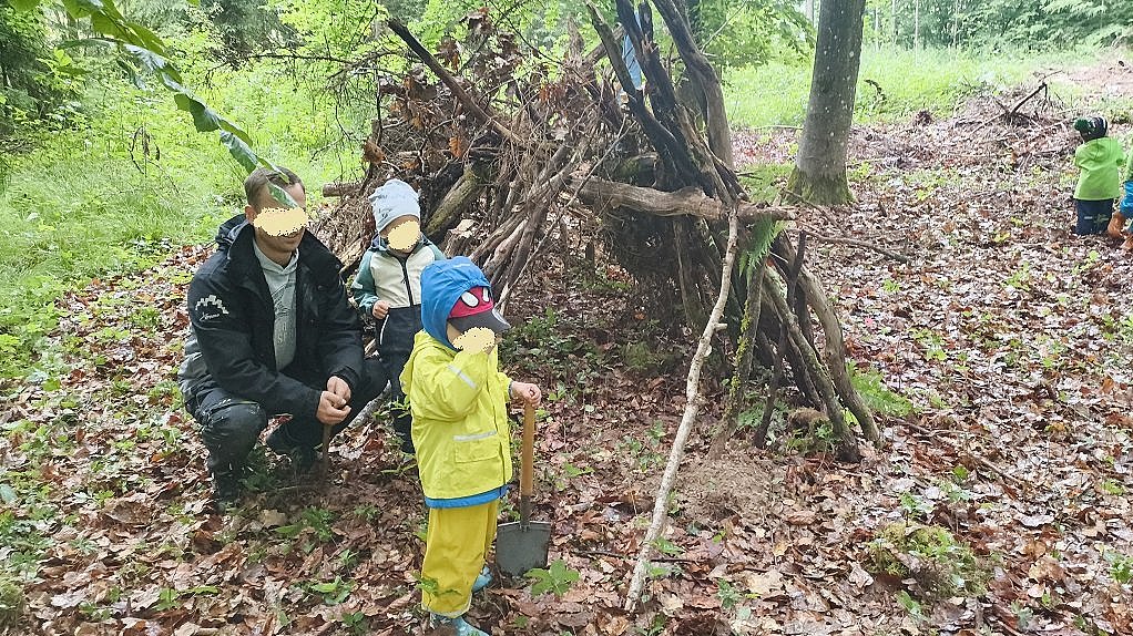 Unser Waldtipi sieht toll aus!