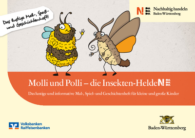 Malbuch: Molli und Polli – die Insekten-Helden