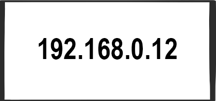 Zu sehen sind zwei waagerecht gezeichnete Linien. Dazwischen stehen Zahlen, getrennt durch drei Punkte, welche eine IP-Adresse darstellen. Folgende Zahlen sind enthalten: eins, neun, zwei, Punkt, eins, sechs, acht, Punkt, null, eins, zwei.