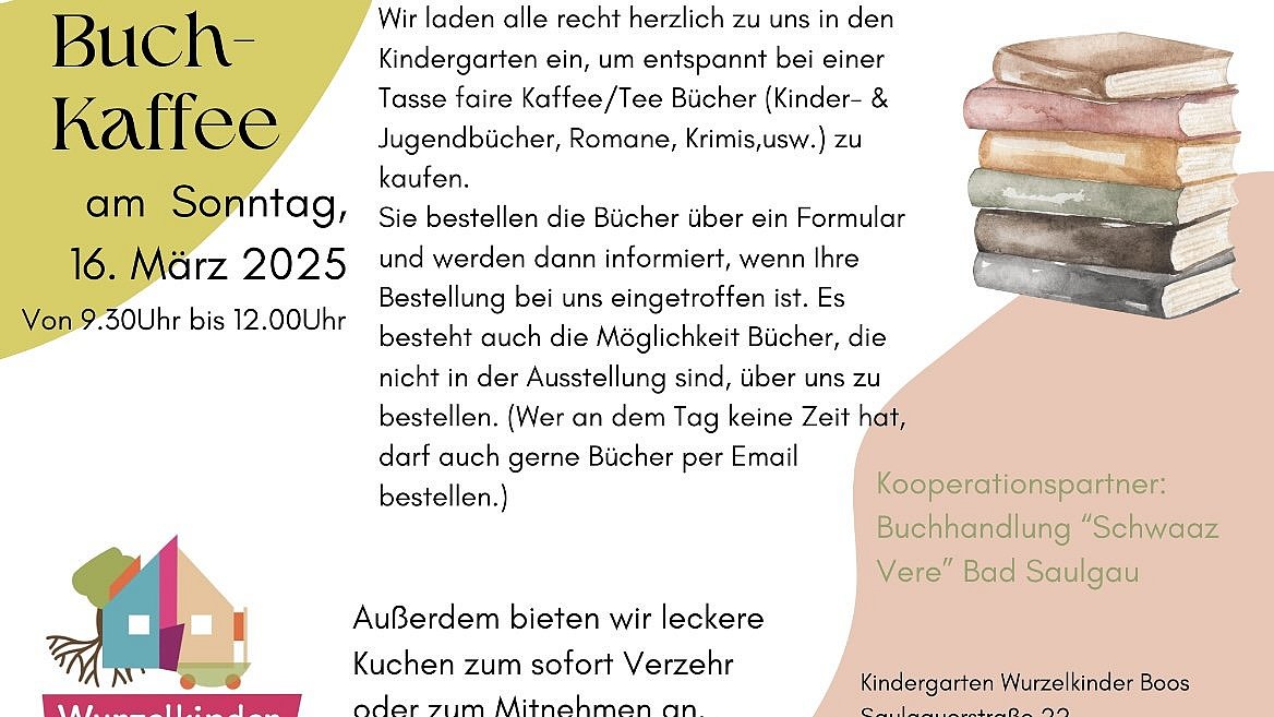Am 16. März 2025 findet unser erstes Buchkaffee mit fairem Kaffee statt