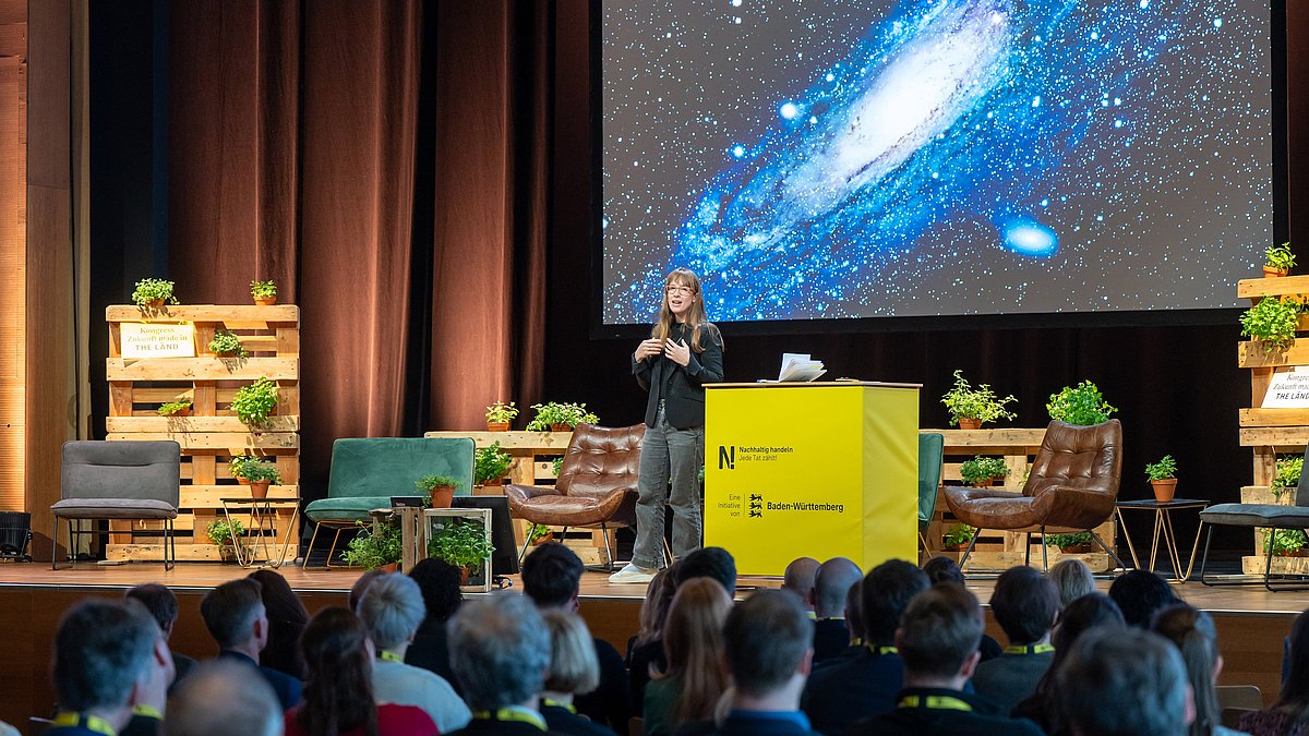 Keynote von Dr. Insa Thiele-Eich, Meteorologin, Klimawissenschaftlerin und angehende Astronautin: Impulse zu den Auswirkungen des Klimawandels auf unsere Erde und die Wirtschaft.
