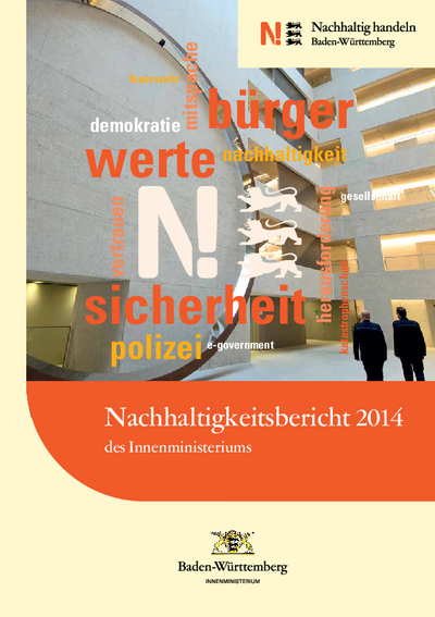 Nachhaltigkeitsbericht 2014 des Innenministeriums Baden-Württemberg