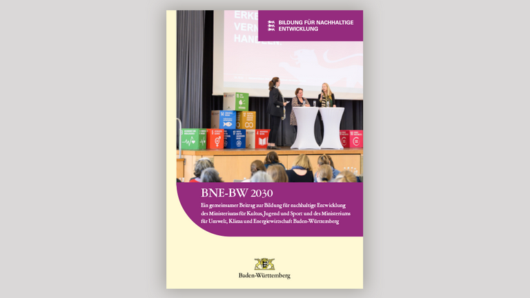 Die Titelseite der Broschüre BNE-BW 2023.
