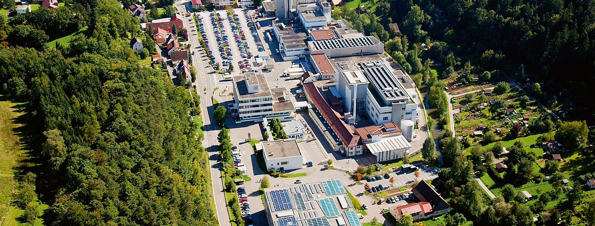 Eine Luftaufnahme der Produktionsstätte der Alfred Ritter GmbH.