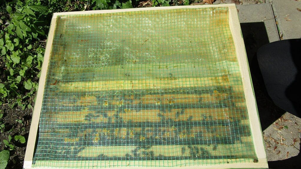 Ganz schön was los, da unter der Folie.