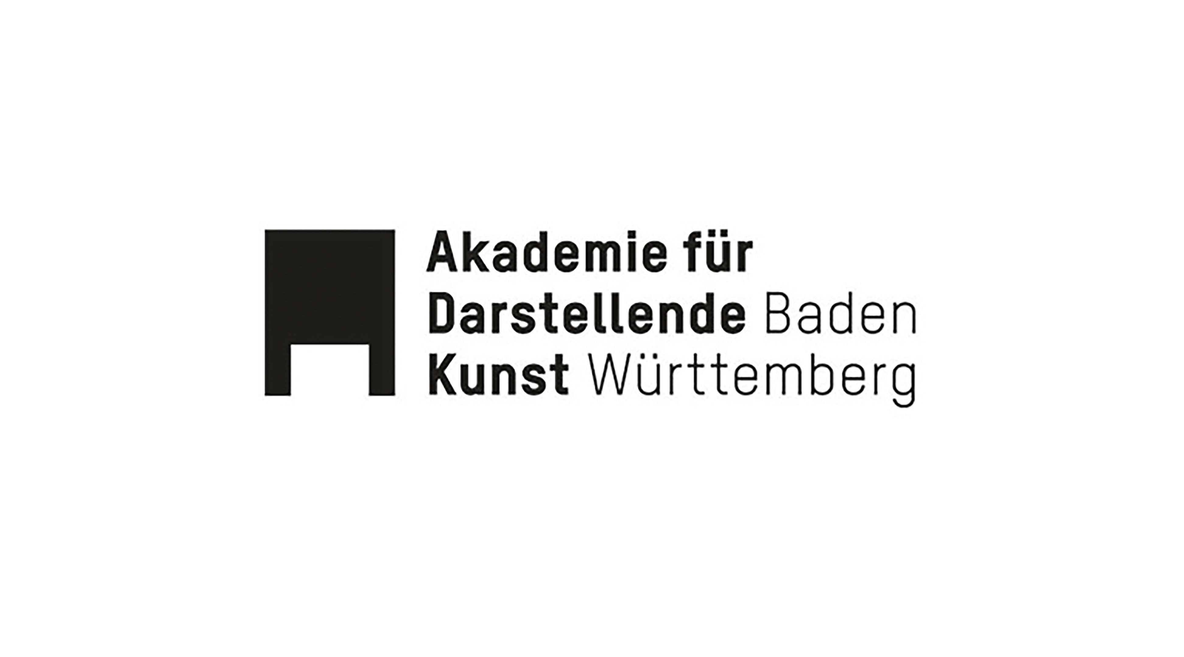Das Logo der Akademie für Darstellende Kunst Baden-Württemberg GmbH.